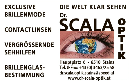 Print-Anzeige von: Scala Dr. Optik GmbH, Optik