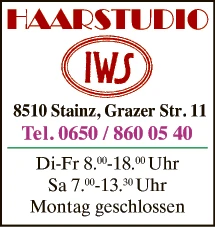 Print-Anzeige von: Haarstudio IWS