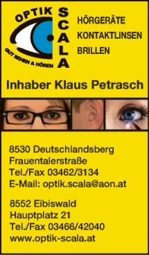 Print-Anzeige von: Optik Scala GmbH