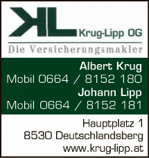 Print-Anzeige von: Krug & Lipp OG, Versicherungsmakler