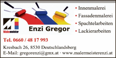 Print-Anzeige von: Enzi, Gregor, Malermeister