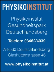 Print-Anzeige von: Physikoinstitut Gesundheitspark Deutschlandsberg GmbH