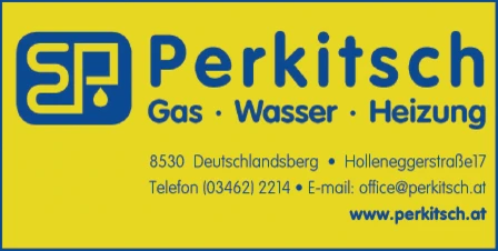 Print-Anzeige von: Perkitsch, Erich, Sanitäranlagen u -einrichtungen Print-Anzeige von: Perkitsch, Erich, Sanitäranlagen u -einrichtungen