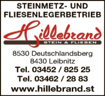 Print-Anzeige von: Hillebrand Martin Ing GmbH, Stein & Fliesen