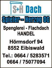 Print-Anzeige von: Spieler - Herzog Dach, Flachdachbau