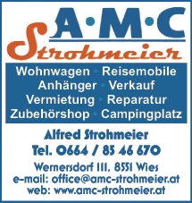 Print-Anzeige von: AMC Strohmeier, Wohnwagen