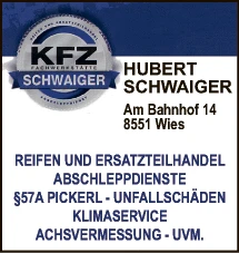 Print-Anzeige von: KFZ Schwaiger