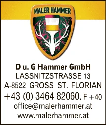 Print-Anzeige von: Hammer, Gerald, Malerbetrieb