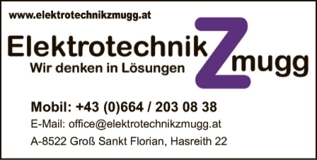 Print-Anzeige von: Elektrotechnik Zmugg e.U.