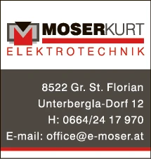 Print-Anzeige von: Moser, Kurt, Elektrotechnik