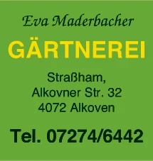 Print-Anzeige von: Maderbacher, Eva, Garten- u Landschaftsgestaltung