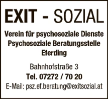 Print-Anzeige von: EXIT-sozial, Verein f.psychosoziale Dienste
