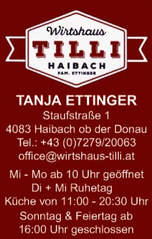 Print-Anzeige von: Ettinger, Tanja, Wirtshaus Tilli, Gasthaus