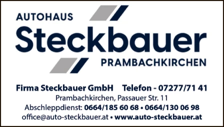 Print-Anzeige von: Steckbauer GmbH, Autohaus