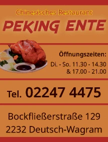 Print-Anzeige von: China-Restaurant Peking Ente, Restaurant Print-Anzeige von: China-Restaurant Peking Ente, Restaurant
