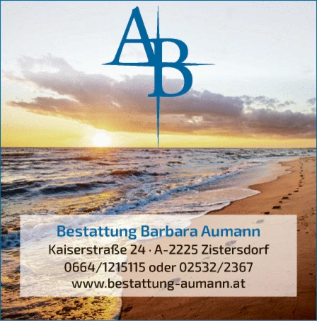 Print-Anzeige von: Bestattung Aumann