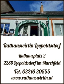 Print-Anzeige von: Rathauswirtin Leopoldsdorf