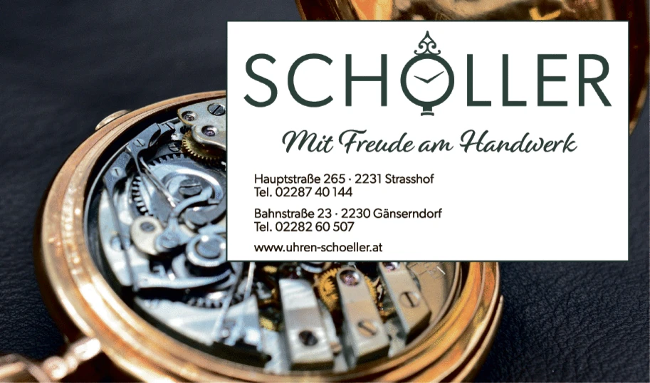 Print-Anzeige von: Uhren & Schmuck Schöller Print-Anzeige von: Uhren & Schmuck Schöller