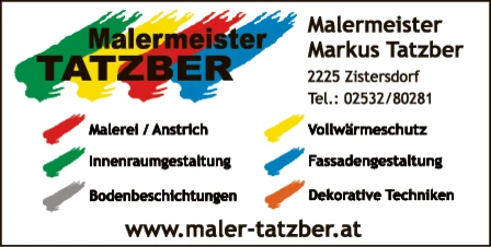 Print-Anzeige von: Malermeister TATZBER