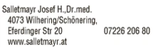 Print-Anzeige von: Salletmayr, Josef H., Dr.med., FA f Zahn-, Mund- u Kieferheilkunde