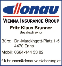 Print-Anzeige von: Brunner, Friedrich, Versicherungen