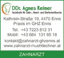Print-Anzeige von: Reimer, Agnes, DDr., Zahnärztin