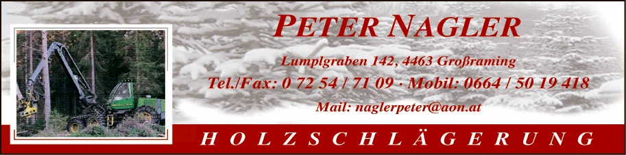 Print-Anzeige von: Nagler, Peter, Holzschlägerung