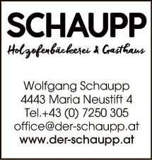 Print-Anzeige von: Schaupp, Wolfgang, Bäckerei