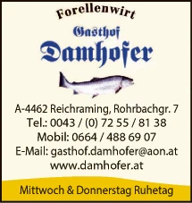 Print-Anzeige von: Damhofer, Rudolf, Restaurant