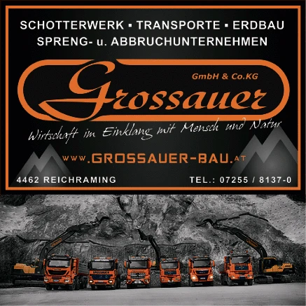 Print-Anzeige von: Großauer GmbH & Co KG, Schotterwerk