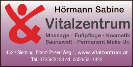 Print-Anzeige von: Vitalzentrum, Massagen