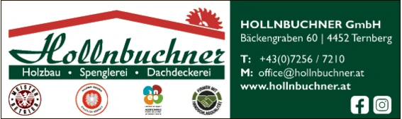 Print-Anzeige von: Hollnbuchner GmbH, Dachdeckerei