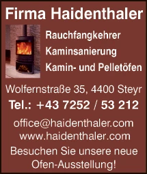 Print-Anzeige von: Haidenthaler, Kurt, Rauchfangkehrer