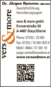 Print-Anzeige von: vers & more gmbh, Versicherungsunternehmen