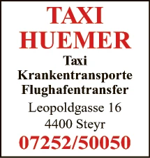 Print-Anzeige von: Taxi Huemer