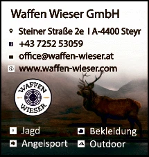 Print-Anzeige von: Waffen Wieser GesmbH Print-Anzeige von: Waffen Wieser GesmbH