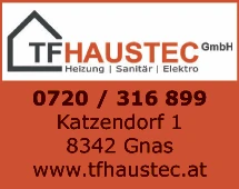 Print-Anzeige von: TF Haustec GmbH, Installationen