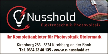 Print-Anzeige von: Nusshold Elektrotechnik Print-Anzeige von: Nusshold Elektrotechnik