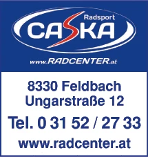 Print-Anzeige von: Radsport Caska GmbH, Radsport Print-Anzeige von: Radsport Caska GmbH, Radsport
