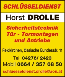 Print-Anzeige von: Drolle, Horst, Metallbautechnik