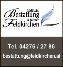 Print-Anzeige von: Bestattung Feldkirchen