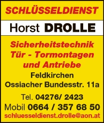 Print-Anzeige von: Drolle, Horst, Metallbautechnik