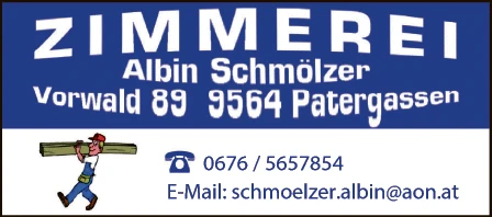 Print-Anzeige von: Schmölzer, Albin, Zimmerei