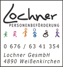 Print-Anzeige von: Lochner Johann GesmbH, Taxi