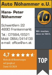 Print-Anzeige von: Auto Nöhammer, KFZ-Werkstatt