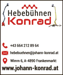 Print-Anzeige von: Konrad, Johann, Hebebühnen