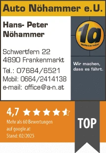 Print-Anzeige von: Auto Nöhammer, KFZ-Werkstatt