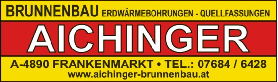 Print-Anzeige von: Brunnenbau Aichinger, Günter Print-Anzeige von: Brunnenbau Aichinger, Günter