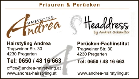 Print-Anzeige von: Hairstyling Andrea