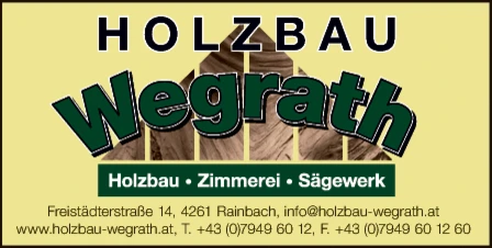 Print-Anzeige von: Wegrath, Ernst, Holzhandel